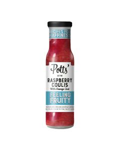 Potts - Raspberry Coulis with Orange Zest - 6 x 240g