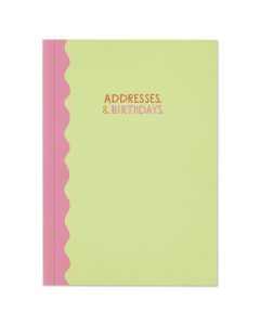 Raspberry Blossom - A6 Addresses and Birthdays Notebook - 6 x 80g