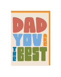 Raspberry Blossom - Dad You Are The Best' Card - 6 x Single Units