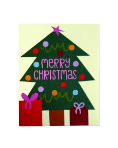 Raspberry Blossom - Merry Christmas Card (9.6cm x 13.3cm) - 6 x Single Units