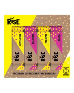 RISE Coffee Box - Whole Bean Coffee Christmas Cracker Set - 6 x 400g