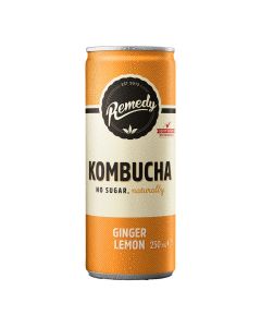 Remedy - Ginger Lemon Kombucha - 12 x 250ml