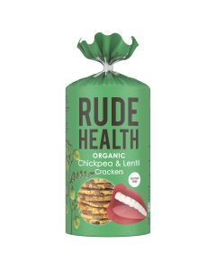 Rude Health - Organic Chickpea and Lentil Crackers - 8 x 120g