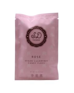 SweetDoughThings - Rose Sugar-Free Candy Floss Pouch - 10 x 12g