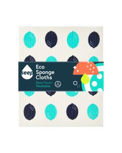 Seep - Eco All Purpose Sponge Cloths (2 Pack) - 25 x 25g