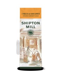 Shipton Mill - 3 Malts & Sunflower Organic Brown Flour - 6 x 1kg