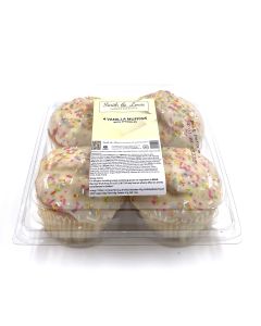 Smith & Lewis - 4 Vanilla Muffins with Sprinkles - 8 x 180g