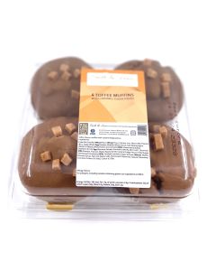 Smith & Lewis - 4 Caramel Muffins with Toffee Curls - 8 x 180g