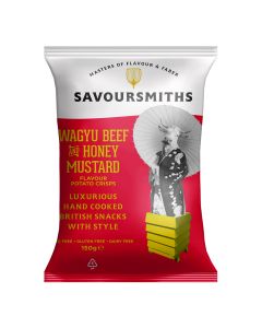 Savoursmiths - Wagyu Beef & Honey Mustard Flavour Potato Crisps - 12 x 150g