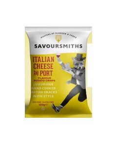 Savoursmiths - Italian Cheese and Wine Flavour Potato Crisps - 12 x 150g
