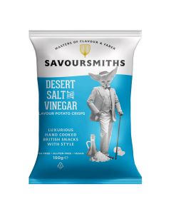 Savoursmiths - Desert Salt & Vinegar Flavour Potato Crisps - 12 x 150g