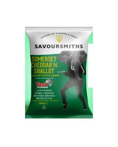 Savoursmiths - Somerset Cheddar & Shallot Flavour Potato Crisps - 12 x 150g