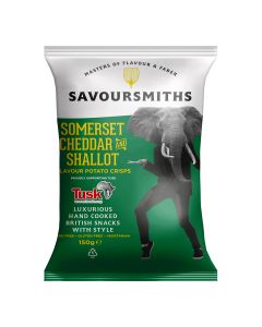 Savoursmiths - Somerset Cheddar & Shallot Flavour Potato Crisps - 12 x 150g