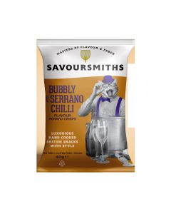 Savoursmiths - Bubbly & Serrano Chilli Flavour Potato Crisps - 24 x 40g