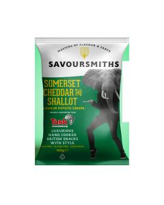 Savoursmiths - Somerset Cheddar & Shallot Flavour Potato Crisps - 24 x 40g