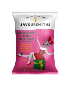 Savoursmiths - Christmas Ham with Umami Truffle Glaze Flavour Potato Crisps - 12 x 150g