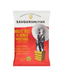 Savoursmiths - Vegan Wagyu Beef & Honey Mustard Flavour Potato Crisps - 12 x 150g