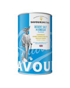 Savoursmiths - Desert Salt & Vinegar Flavour Potato Crisps in Tin - 12 x 100g