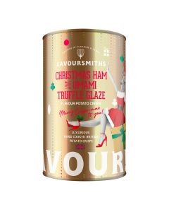 Savoursmiths - Christmas Ham with Umami Truffle Glaze Flavour Potato Crisps in Tin - 12 x 100g