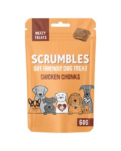 Scrumbles - Meaty Reward Treats for Dogs (Chicken Chonks) - 12 x 60g