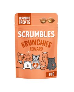 Scrumbles - Krunchies Chicken Training Cat Pillow Treats - 12 x 60g