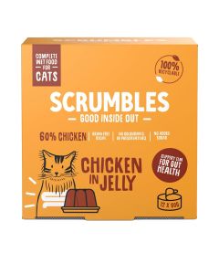 Scrumbles - Wet Cat Jelly Chicken Multipack (12 x Chicken) - 1 x 960g