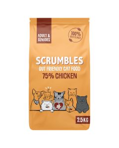 Scrumbles - Dry Cat Adult & Seniors (Chicken) - 4 x 2500g