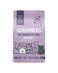 Scrumbles - Complete Dry Cat Food Sensitive+ - 6 x 700g