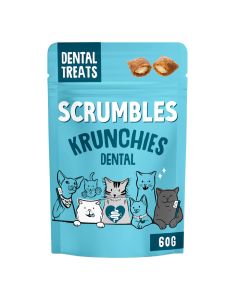 Scrumbles - Krunchies Cat Dental Pillow Treats - 12 x 60g