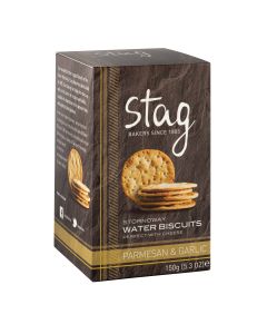 Stag Bakeries - Parmesan & Garlic Water Biscuits - 12 x 150g