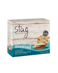 Stag Bakeries - Cocktail Water Biscuits with Seaweed - 12 x 100g
