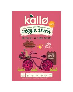 Kallo - Beetroot Mixed Seeds Veggie Thins - 12 x 100g