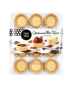 Confiletas - All Butter Mini Round Tartlets (12 Pieces) - 10 x 69g