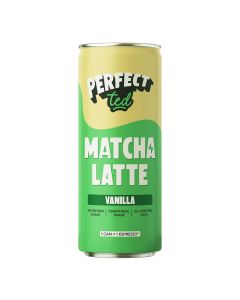PerfectTed - Vanilla Matcha Latte Drink - 12 x 250ml