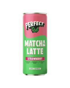 PerfectTed - Strawberry Matcha Latte Drink - 12 x 250ml