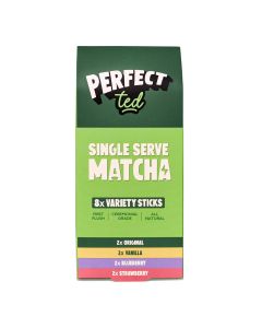 PerfectTed - 8 Variety Flavoured Matcha Powder Sticks - 10 x 33g
