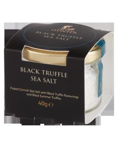 TruffleHunter - Black Truffle Sea Salt Pot - 6 x 40g