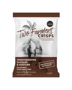 Two Farmers - Herefordshire Sausage & Mustard Crisps - 24 x 40g