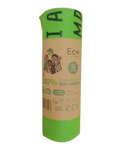 Eco Green Living - Compostable 60L Bin Liners (10 Bags) - 20 x 300g