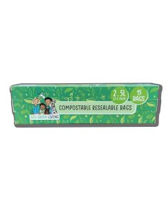 Eco Green Living - Resealable Food Bags 2.5L (15 Bags) - 20 x 15g