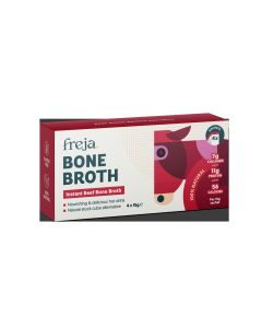 Freja - Beef Instant Bone Broth (Box of 4 x 15g Sachets) - 24 x 60g