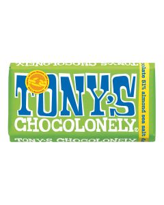 Tony's Chocolonely - Fairtrade Dark Chocolate, Almonds & Sea Salt - 15 x 180g