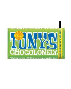 Tony's Chocolonely - Dark Chocolate, Almonds & Sea Salt - 15 x 180g
