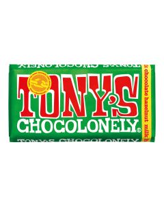 Tony's Chocolonely - Fairtrade Milk Chocolate Hazelnut - 15 x 180g