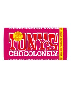 Tony's Chocolonely - Fairtrade Milk Caramel Biscuit - 15 x 180g