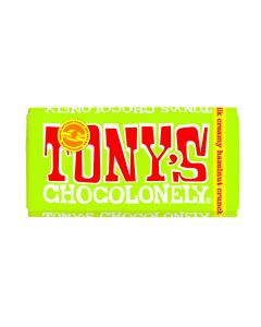 Tony's Chocolonely - Milk Creamy Hazelnut Crunch - 15 x 180g