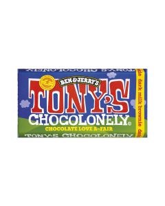 Tony's Chocolonely - Ben & Jerrys Dark Milk Chocolate Fudge Brownie - 15 x 180g