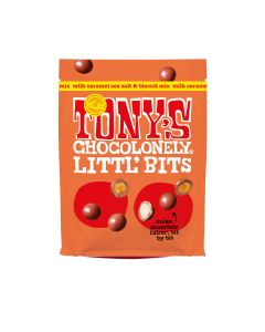 Tony's Chocolonely - Milk Chocolate Caramel Sea Salt & Biscuit Bits Mix - 8 x 100g