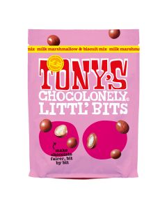 Tony's Chocolonely - Fairtrade Milk Chocolate Biscuit & Marshmallow Bits Mix - 8 x 100g