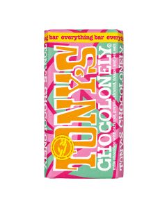 Tony's Chocolonely - Fairtrade Milk Chocolate Caramel, Almond, Pretzel & Sea Salt Everything Bar - 15 x 180g